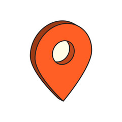 Isometric Locator icon vector design templates simple and modern