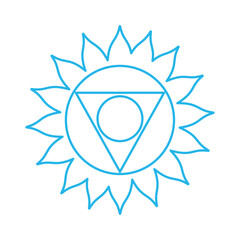 visuddha throat chakra sign