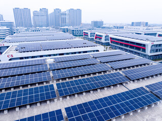 Solar farms on city rooftops