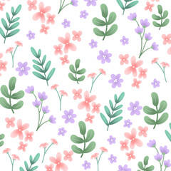 seamless pattern with flowers