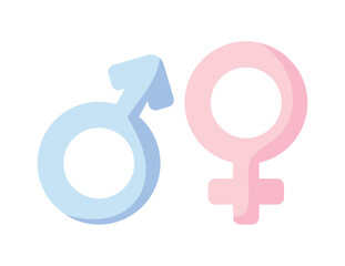 gender reveal pink and blue