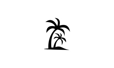 palm tree silhouette vector