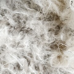 Obraz premium Sheep wool isolated on white background. Close-up of sheep wool.