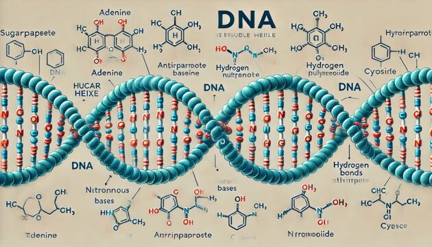 The structure of DNA and tRNA molecules. a DNA molecule is usually a double helix structure.