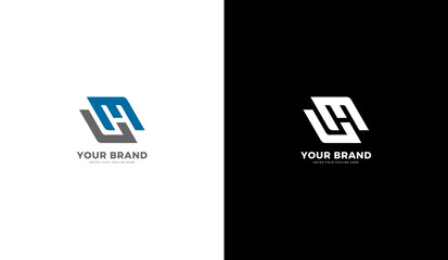 Obraz premium Letter LM modern logo. LM icon, letter lhm. Vector illustration design