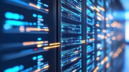 Abstract Modern Technology Background in High Contrast