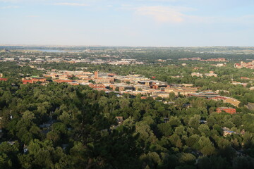 Fototapeta premium Downtown Boulder as seen from Red Rock, Boulder, Colorado
