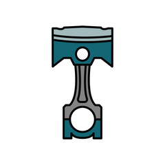  high quality modern piston icon color with minimalist design for digital and print projects