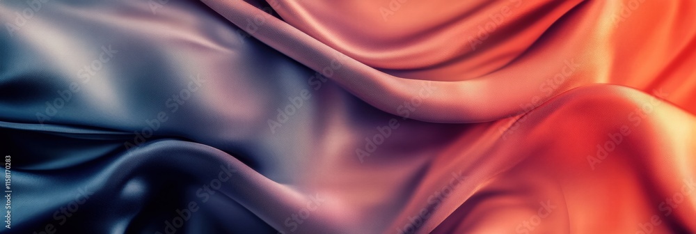 Aufkleber luxurious silk fabric drapes in rich colors with ample space for design or text placement suitable f