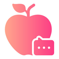 conversation gradient icon