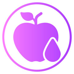 water drop gradient icon