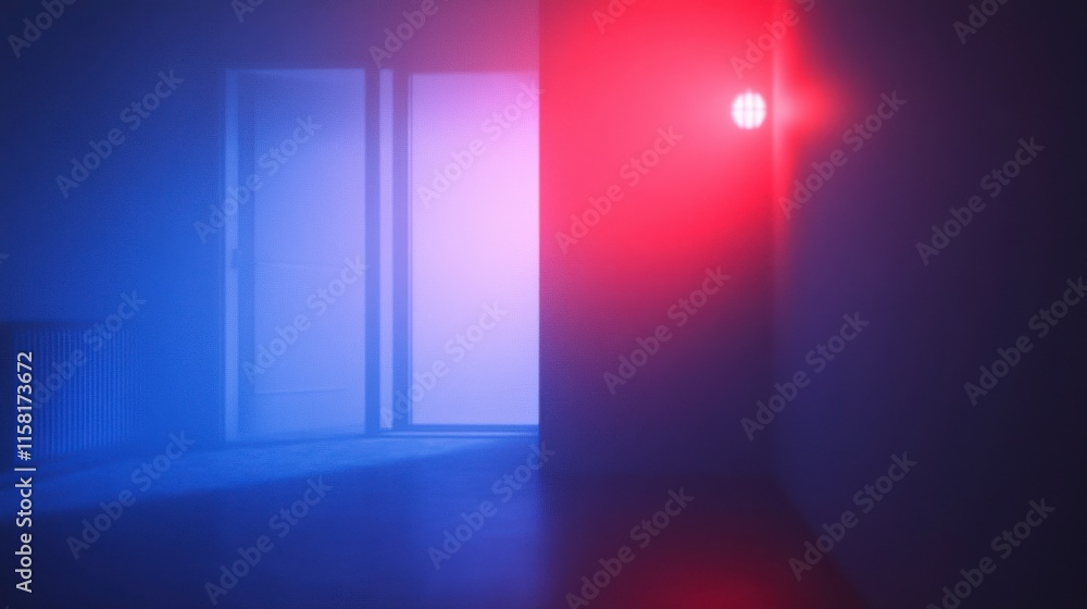 Aufkleber minimalist digital interface with soft light effect
