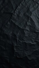 Fototapeta premium Dark, mottled paper; visible fibers & creases Black paper texture ideal for overlay , distressed, monochrome