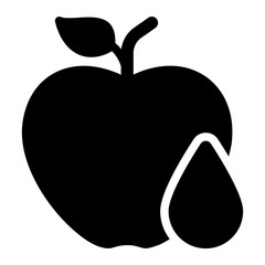 water drop glyph icon