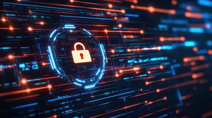 Tech Overlay for Prevention with Bright Minimalist Background