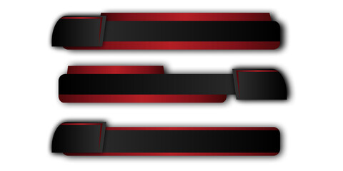 News lower third vector design.Set banner and lower third for news and live. bottom third for...