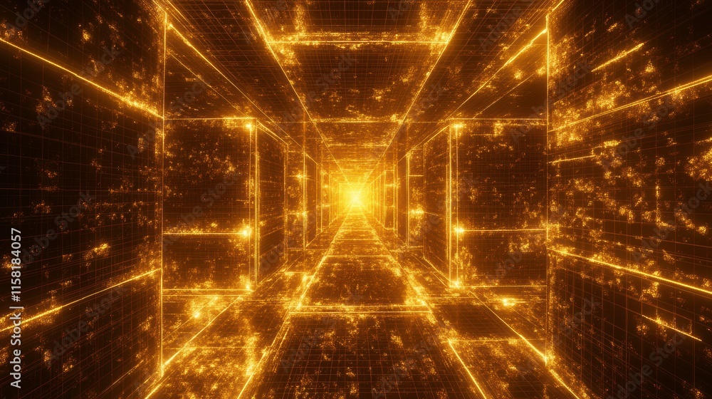 Poster abstract quantum computing visualization