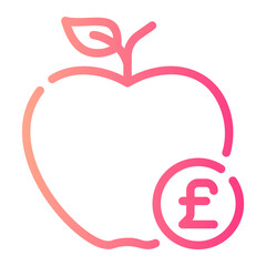 pound gradient icon