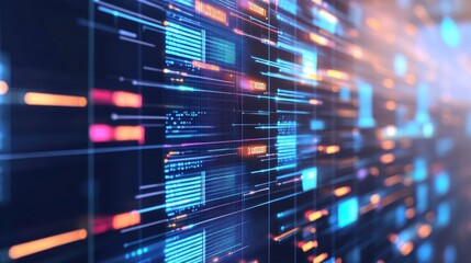 Interactive Neural Network with Soft Light Background