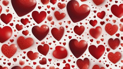 pseamless heart pattern valentines day background