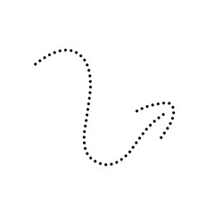 Set of hand drawn black arrow line illustrations in various styles 