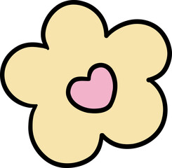 Groovy Valentine's Day Nurse Life Clipart.Retro Nurse Illustrations.