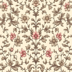 seamless pattern with flowers