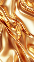 Fototapeta premium A textured gold foil background with crinkles and soft