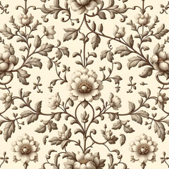 seamless pattern with flowers