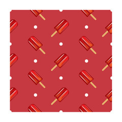 Fabric pattern: ice cream and circles