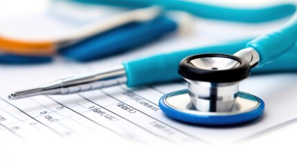 Medical Equipment on Clean Background for Disease Management