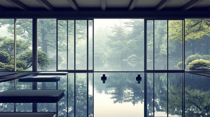 Naklejka premium Serene Self-Care Retreat with Natural Light