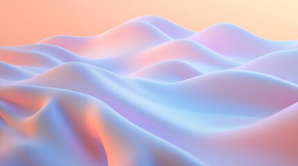 Obraz premium Soft pastel waves in serene color transition.