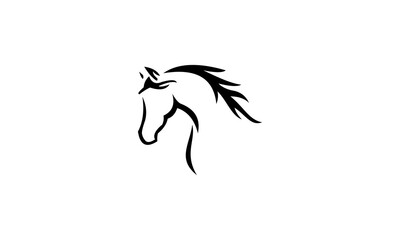 horse head vector