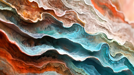 Obraz premium Abstract Waves of Color 