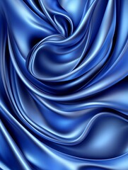 Obraz premium Smooth Navy Blue Satin Fabric Background