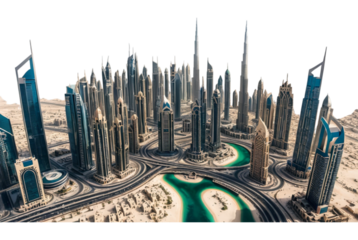 Dubai city PNG
