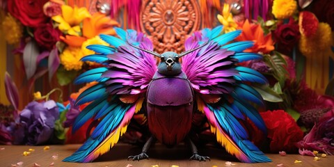 Fototapeta premium parrot feathers