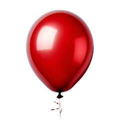 red balloon isolated on white background