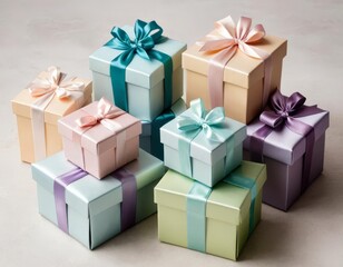 Obraz premium gift box with ribbon