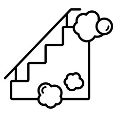 계단 청소 아이콘