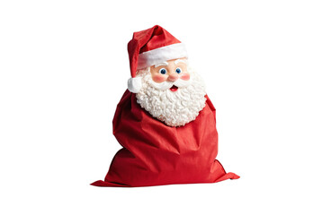 Santa Bag Sack Sachel Full of Gift PNG