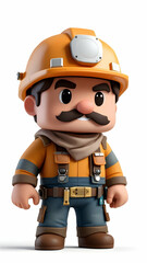 Fototapeta premium Miner chibi character