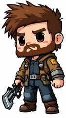 Miner chibi character