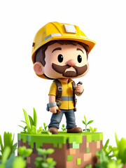 Miner chibi character