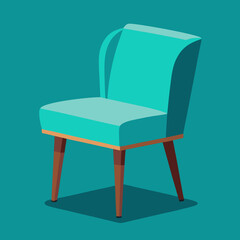 Fototapeta premium vector illustration of comfortable chair furniture cartoon style design
