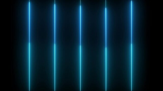 Blue shape glowing neon design neon lines movement animated background.abstract background with glowing lines. 