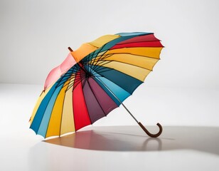 colorful umbrella isolated on white
