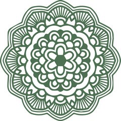 Beautiful flower art and mandala vector design