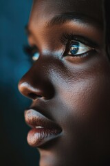 Naklejka premium Woman's Face Close Up